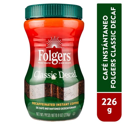 Café Folgers Inst Decaf - 226 g