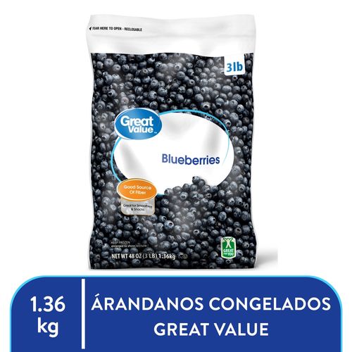 Arandanos Great Value Congelados - 1360gr