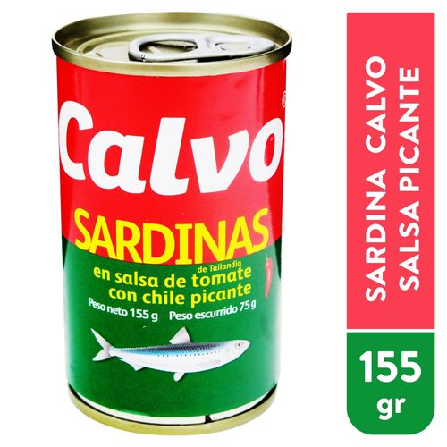 Sardina Calvo en salsa con chile picante - 155 g