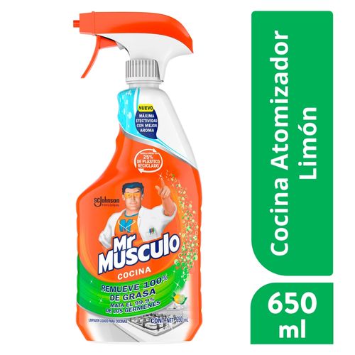 Desengrasante Mr. Músculo Limpiador Líquido para Cocinas Limón 650 ml