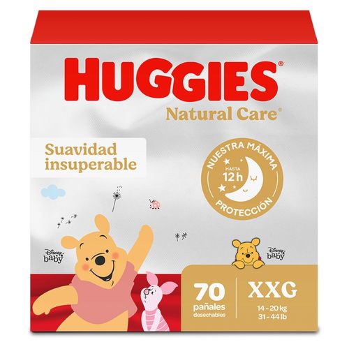 Pañales Huggies Natural Care Etapa 5/XXG - 70 Uds