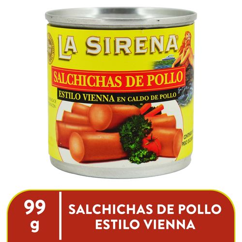 Salchichas La Sirena Pollo Vienna - 99 g