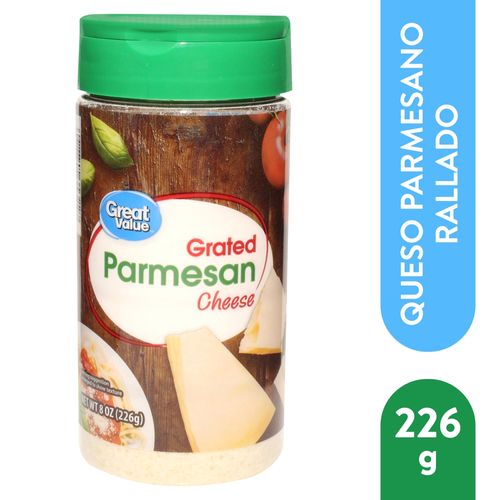 Queso Parmesano Great Value En Polvo Bote - 226 g