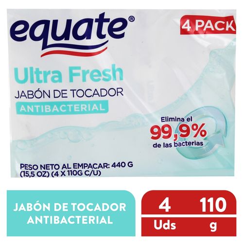 Jabón Equa Tocador Ultra Fresh -4 pack - 110 g