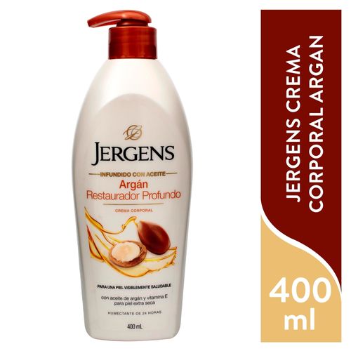 Crema corporal Jergens con aceite de argan - 400 g