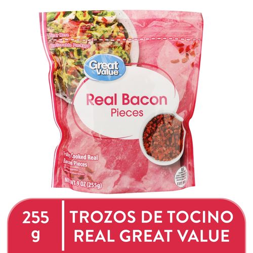 Trocitos Great Value De Tocineta - 255 g