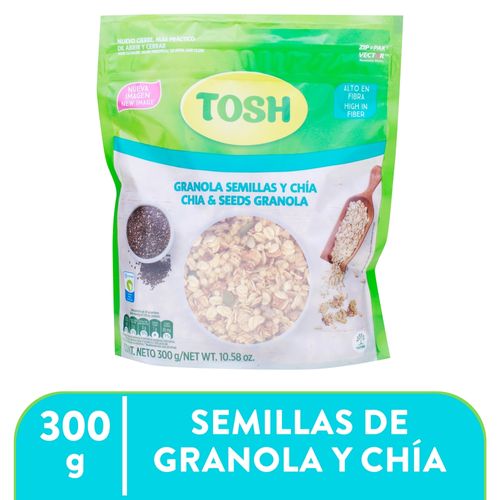 Granola Tosh Con Semillas y Chía - 300 g