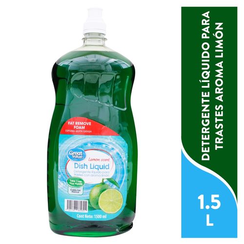 Lavatrastes Great Value Limon - 1500ml