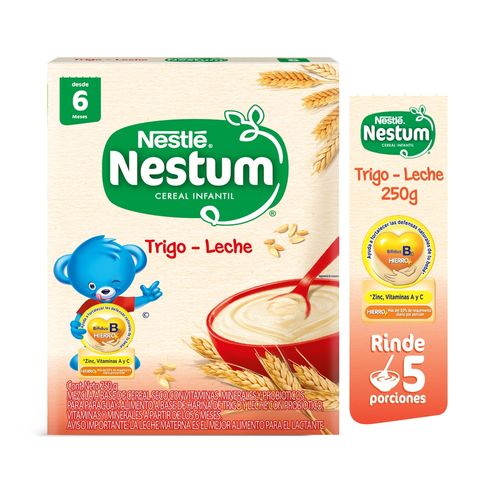 Nestlé® NESTUM® Trigo con Leche Cereal Infantil Caja 250g