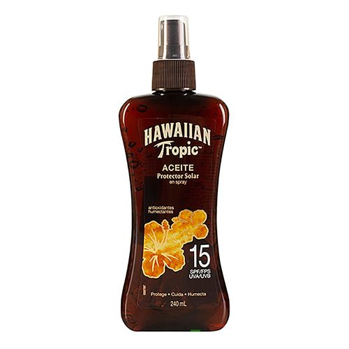 Protector solar Hawaiian Tropic aceite en spray FPS 15 - 240 ml