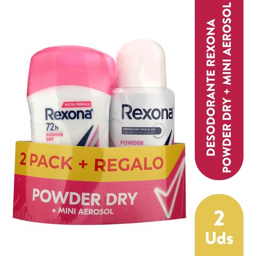 Pack Rexona Deo Sti Aer Pow 103gr