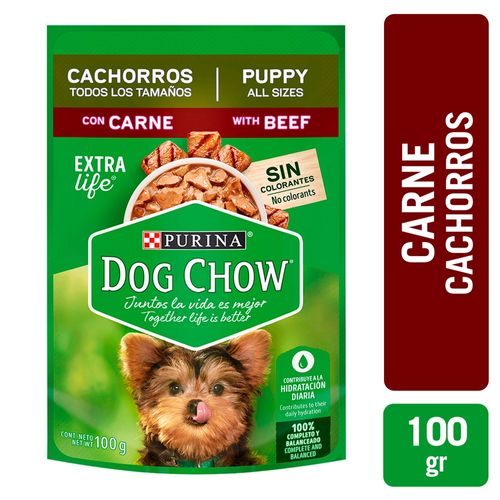 Alimento Húmedo Purina Dog Chow Perro Cachorro Sabor Carne - 100 g