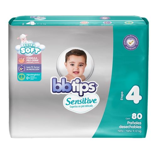 Panal Des Bbtips Sensitive Talla 4 X80