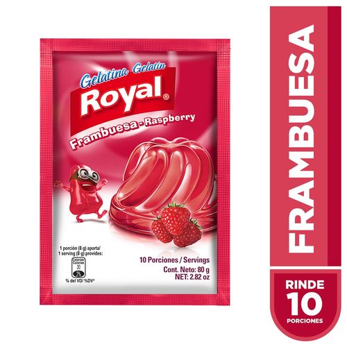 Gelatina Royal Sabor Frambuesa - 80g