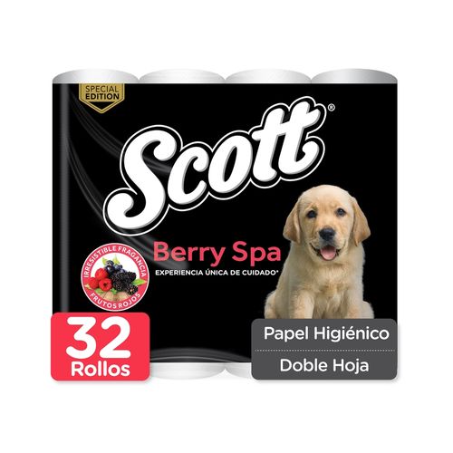 Papel Higiénico Scott Berry Spa Doble Hoja - 32 Rollos