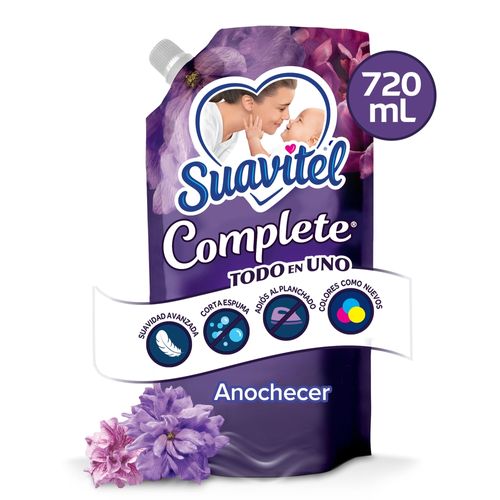Suavizante de telas Suavitel complete todo en uno anochecer - 720 ml