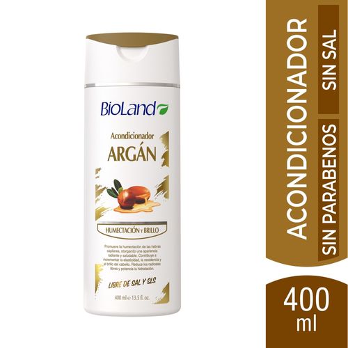 Acondicionador Bioland Argán Humectación y Brillo - 400 ml