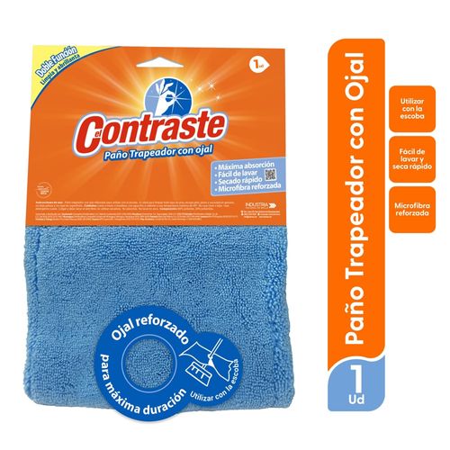 Paño El Contraste Trapeador Con Ojal - 1 Ud