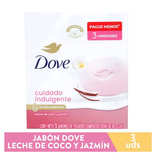 Jabón de baño Dove Leche de Coco y Jazmín en Barra - 270 g