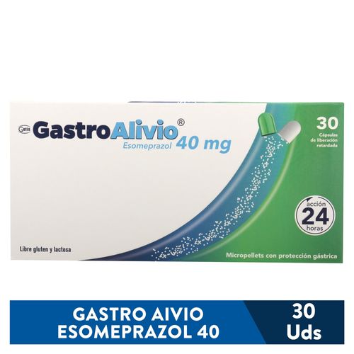 Gastroalivio Gutis 40 mg caja 30 cápsulas - Precio indicado por cápsula