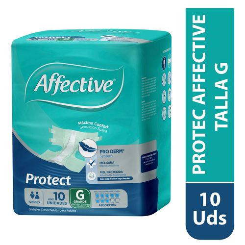 Panal Para Incontinencia Affective Protect Talla G -10 Unidades