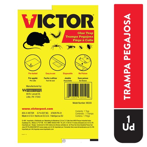 Trampa Engomada Victor Para Ratón - 1 Unidad
