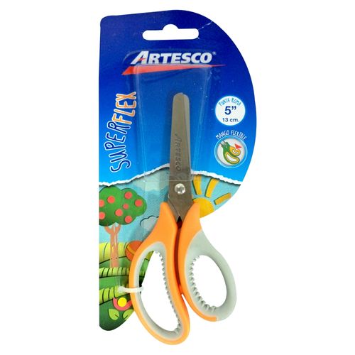 Tijera Artesco escolar la naranjita super flex - 5 pulgadas