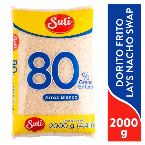 Arroz Suli Blanco 80% Grano Entero - 2000 g