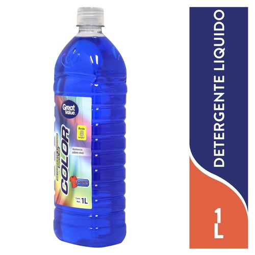 Detergente liquido Great Value para ropa color  -1000ml