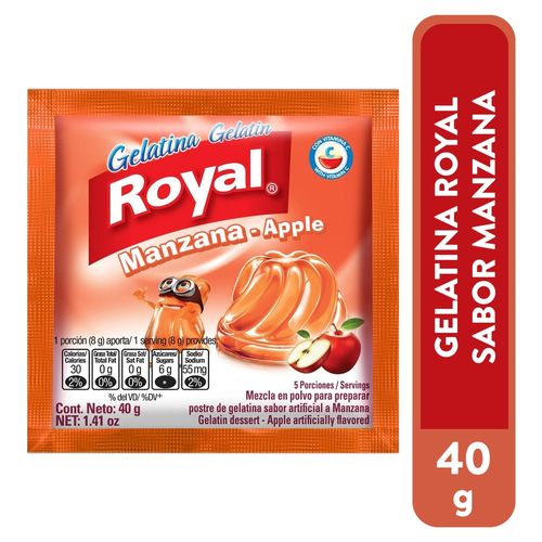 Gelatina Royal Sabor Manzana - 40g