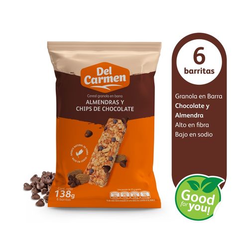 Barra Del Carmen almendra chocolate - 138 g