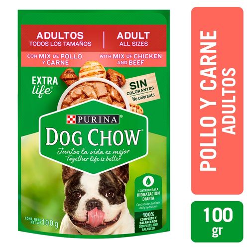 Alimento Húmedo Perro Adulto Purina Dog Chow Pollo & Carne 100 g