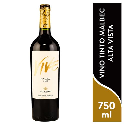 Vino Tinto Malbec Alta Vista Vive 750Ml