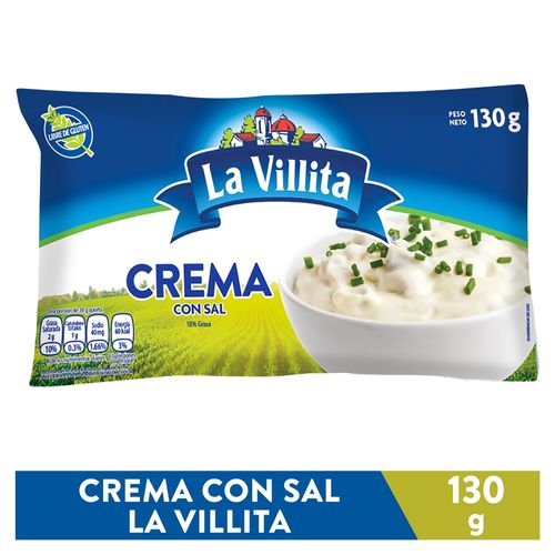 Crema Con Sal La Villita - 130 g