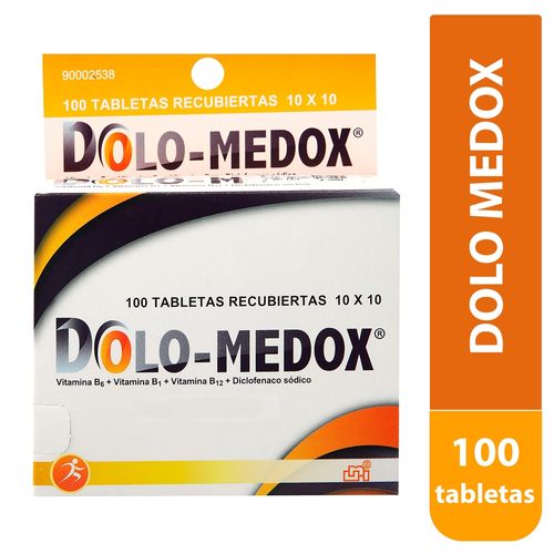 Analgésico Unipharm Dolo Medox Tableta Caja De - 100Unidades  -Precio indicado por Unidad-