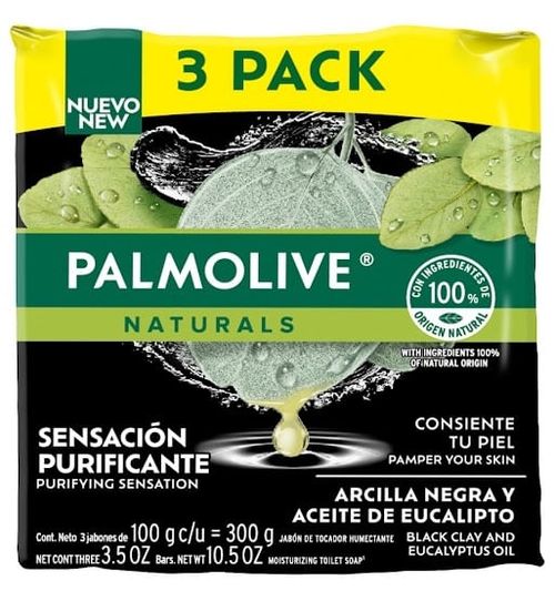 Jabón Palmolive Arcilla Y Eucalipto 3pack - 300 g