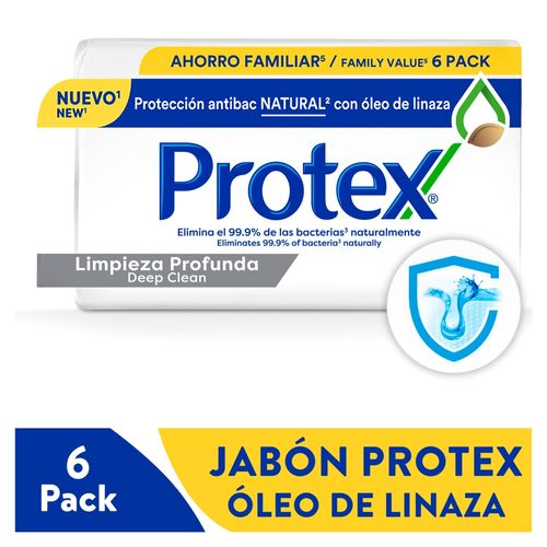 Jabón Protex limpieza profunda 6 Pack - 110 g