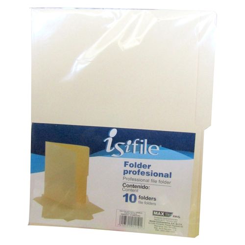 Folder Isifile tamaño carta paquete - 10 Uds