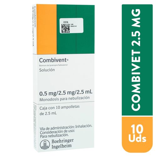 Combivent Boehringer Ing 2 5 Ml X 10 Amp Inh