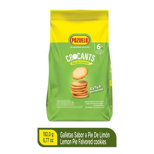 Pozuelo Galleta Crocants Limón - 192 g