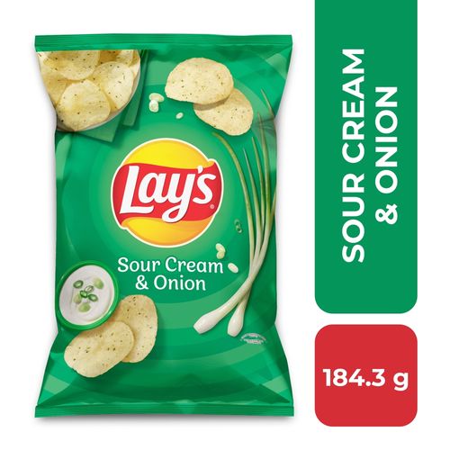 Snacks Frito Lay Lay's Sour Cream & Onion - 184.3 g