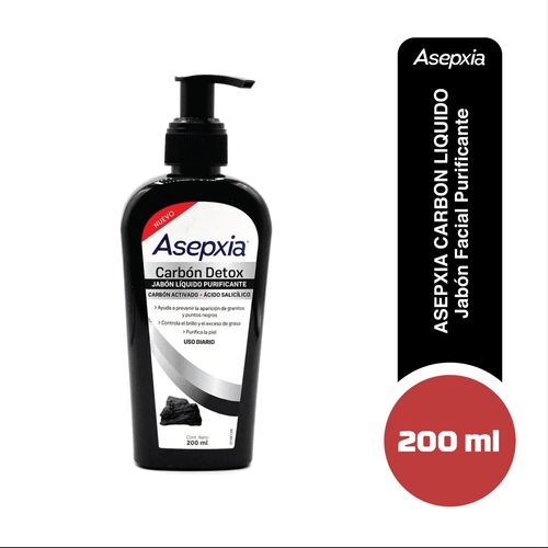 Jabón Facial Asepxia Carbón Detox - 200ml
