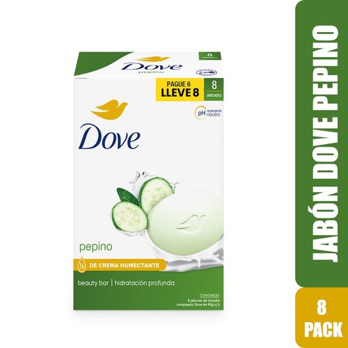 Jabón Dove Fresh Pepino en Barra - 720 g