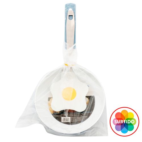 Sarten Con Espatula En Forma De Huevo