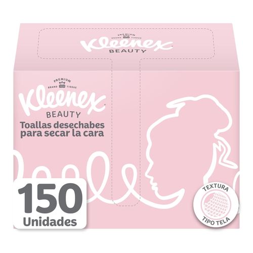 Toallas Kleenex Beauty - 150 Unidades