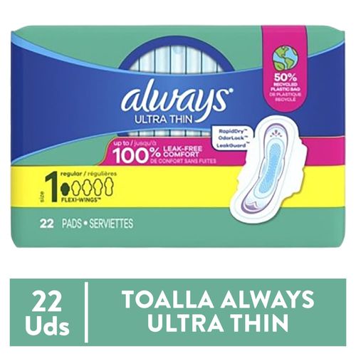 Always Toa Fem Ultra Thin Reg S1 22ea