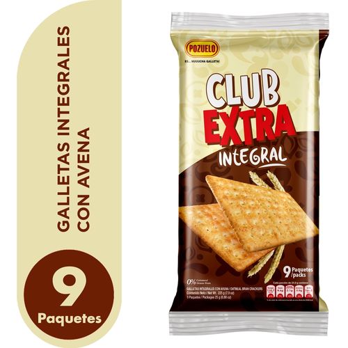 Galleta Pozuelo club extra integral - 255 g