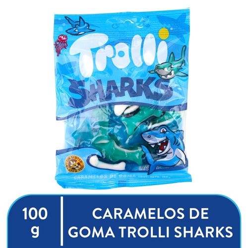 Caramelos De Goma Trolli Sharks 100g