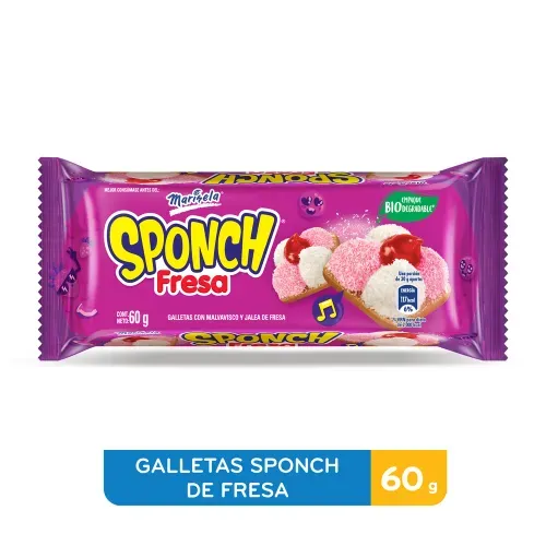 Galleta Marinela Sponch Fresa - 60 g