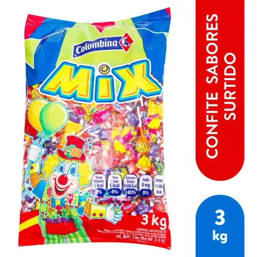 Dulces Colombina mix sabores surtidos - 3 kg